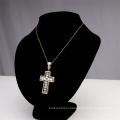 silver cz pave cross charm pendant jewelry